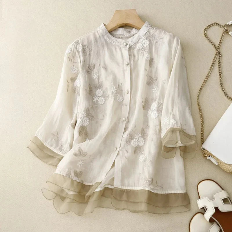 Laurienne | Blouse brodée