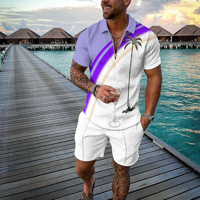 MAX | ENSEMBLE PULLOVER ET SHORTS TROPICANA