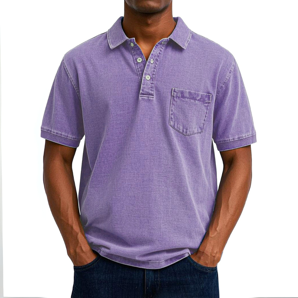 Maxime  | Chemise Polo Vintage Décontractée