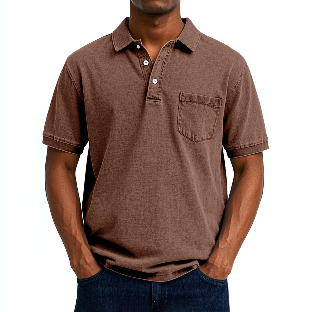 Maxime  | Chemise Polo Vintage Décontractée