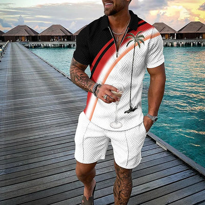 MAX | ENSEMBLE PULLOVER ET SHORTS TROPICANA