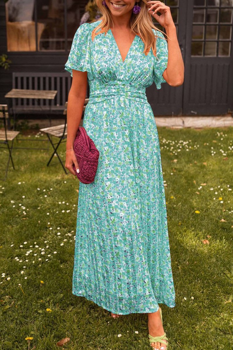 Pauline | Robe longue à fleurs